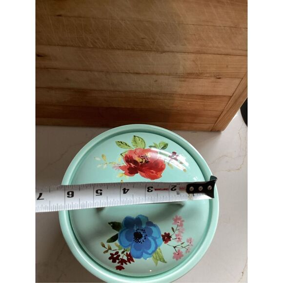 Pioneer Woman Melody Stoneware Onion Keeper 7.8” - Picture 9 of 9